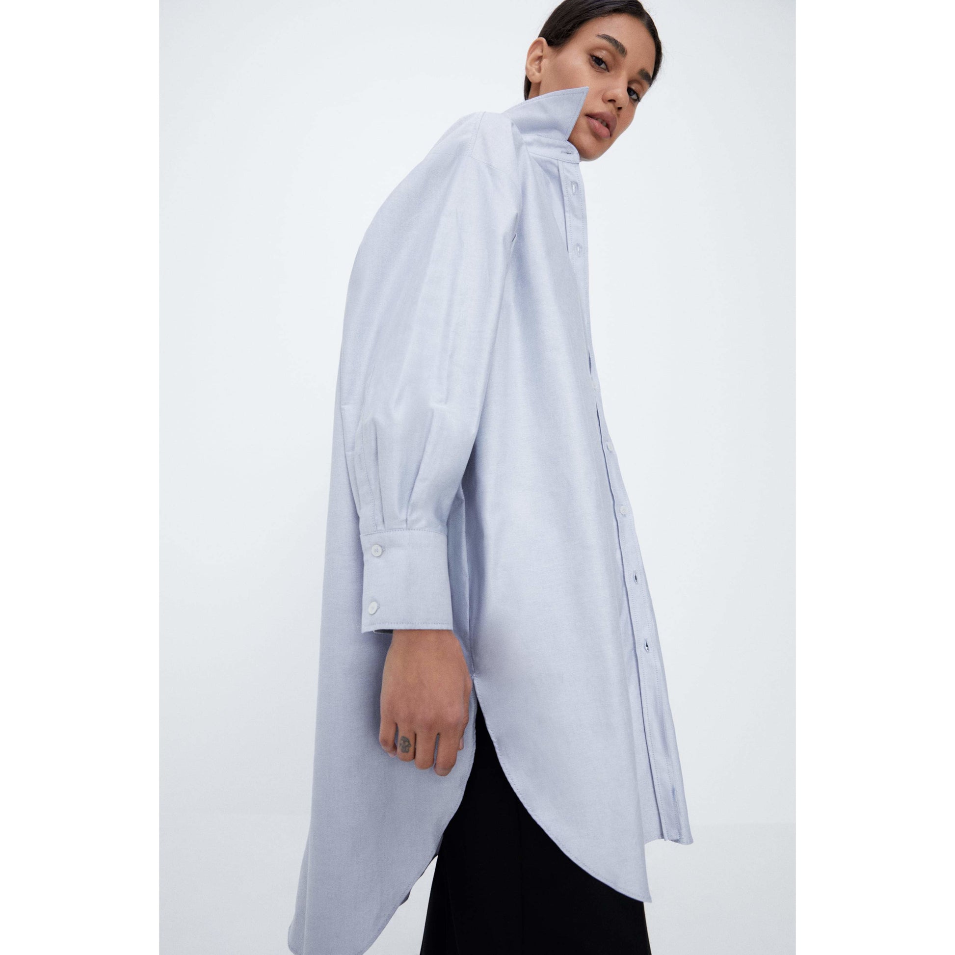 Blue shirt product with a super long name